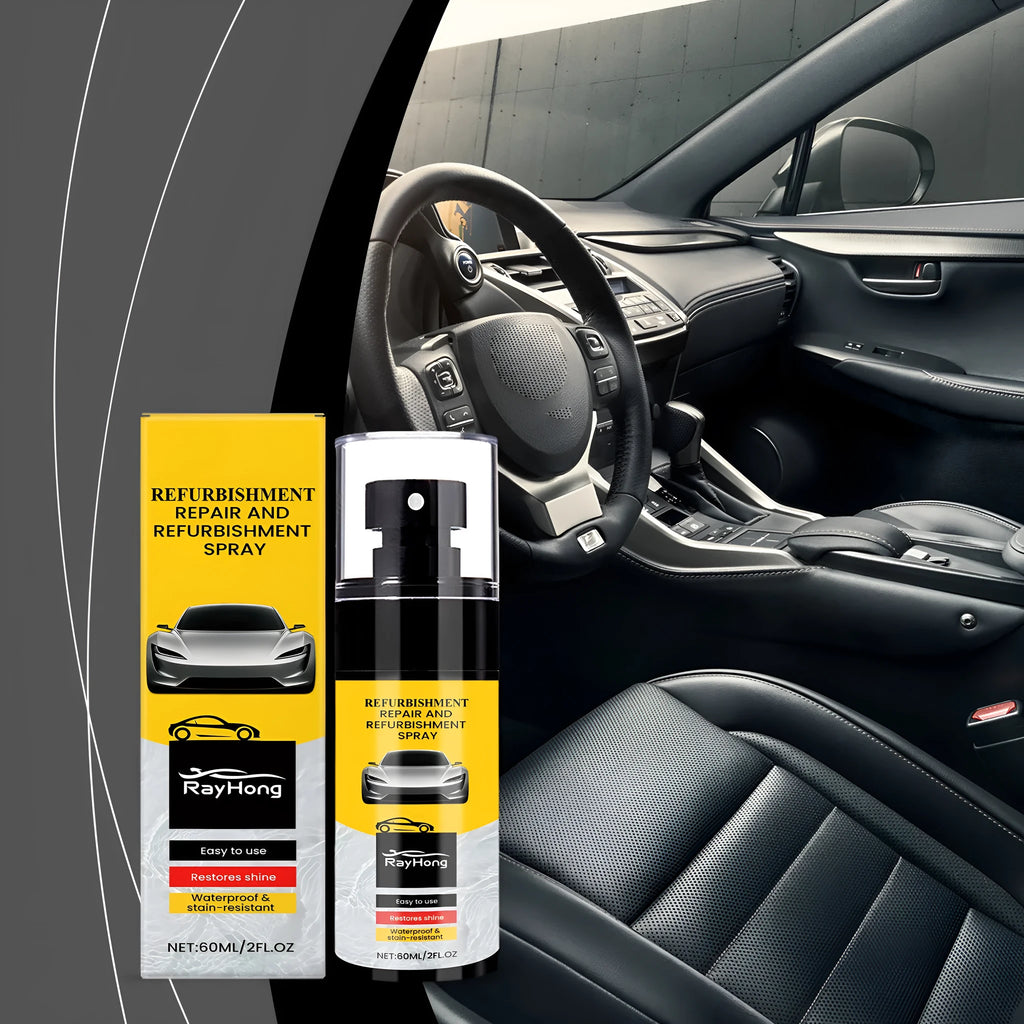 60ml automotive plastic renovation spray bottle with deionized water and polytetrafluoroethylene for car trim