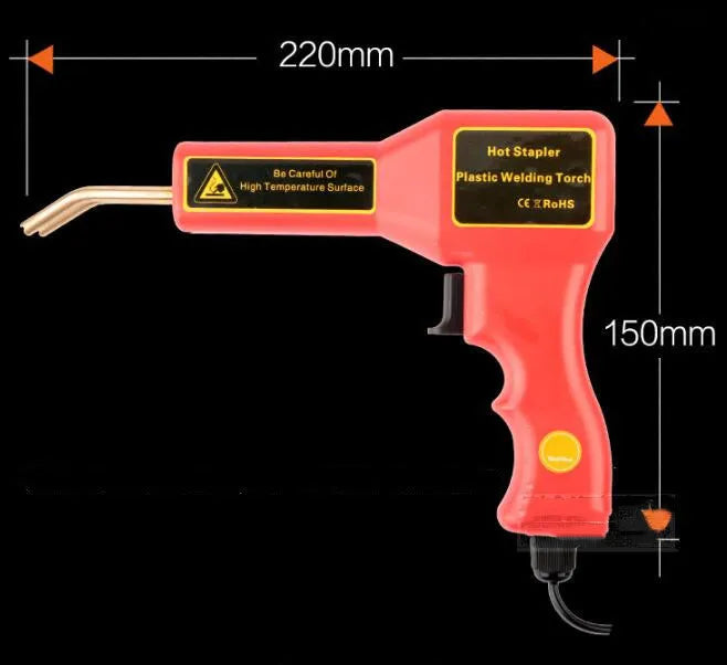 CR-307 plastic welding gun for automotive bumper repair with LED light and power cord.