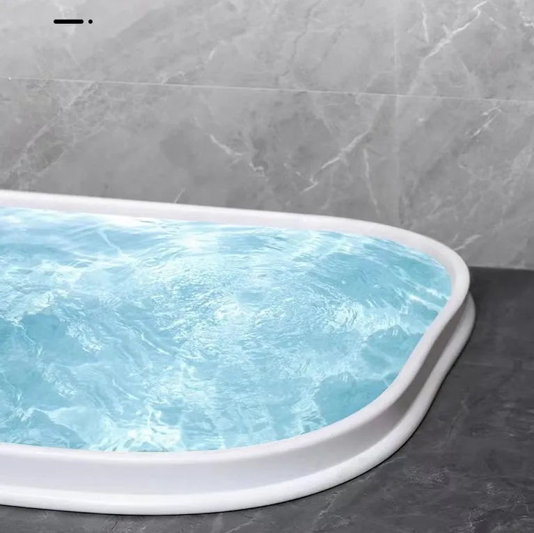 Flexible black TPE bathroom water blocking strip for shower floor waterproofing