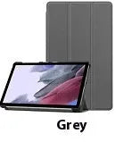 Lenovo Tab P12 tablet case in a selected colour with three-fold stand deployed showing magnetic bracket.