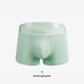 Men's solid colour cotton boxer shorts in black, displayed flat