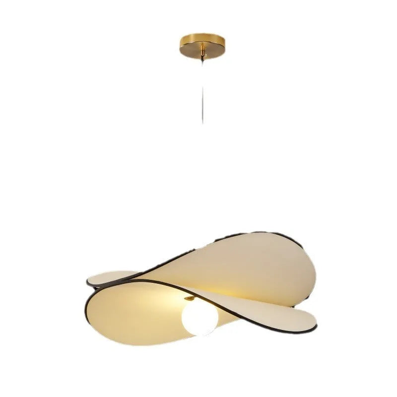 French style artistic chandelier pendant light with fabric potato chips design in three sizes