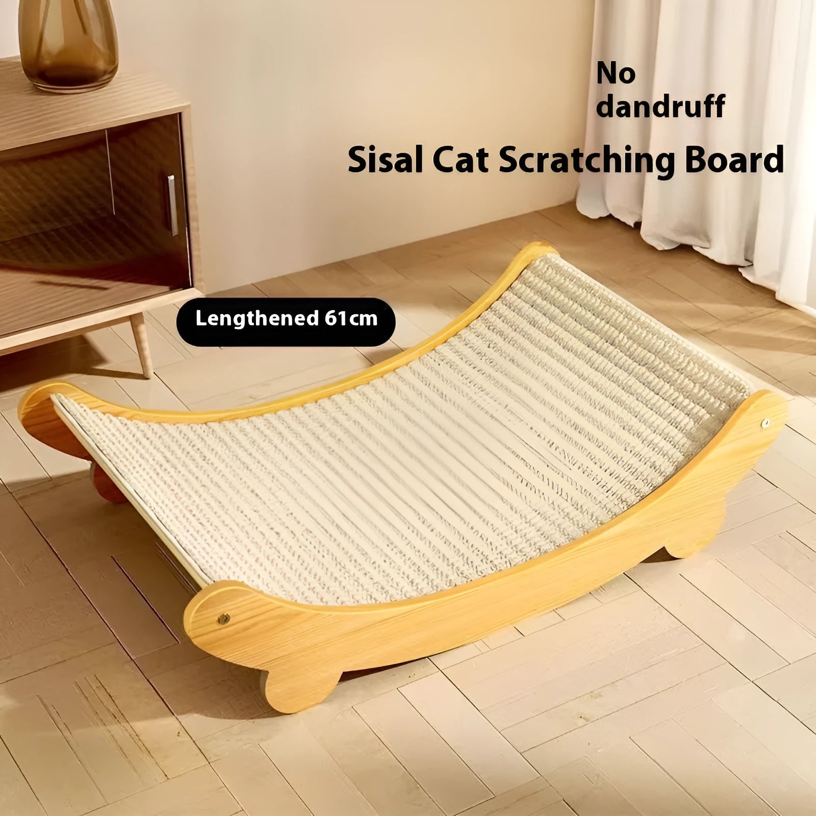 Sisal cat scratch board in pastoral style available in small and large sizes