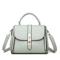 Soft PU leather women's shoulder messenger bag in square vertical design with adjustable strap