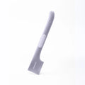Green, pink, and purple long-handled pet food scoop for canned cat and dog food