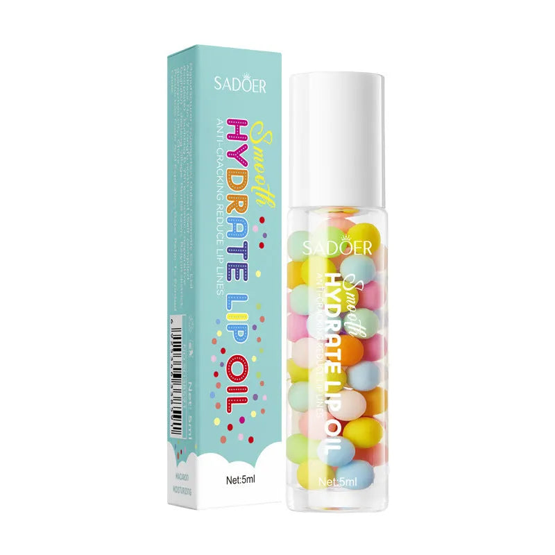 Anti-chapped moisturising lipstick tube with hyaluronic acid and vitamin E labelling