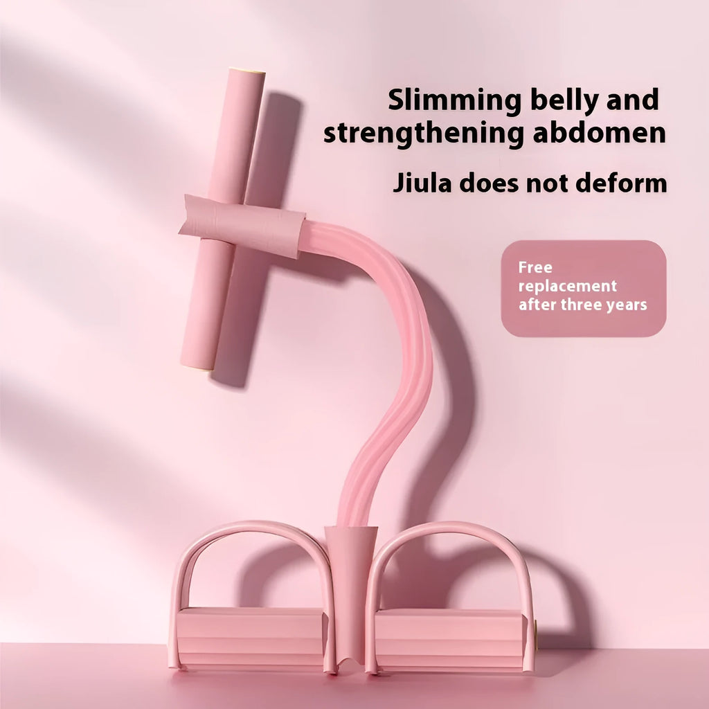 TPR waist slimming pedal tension device with puller rope in selected colour