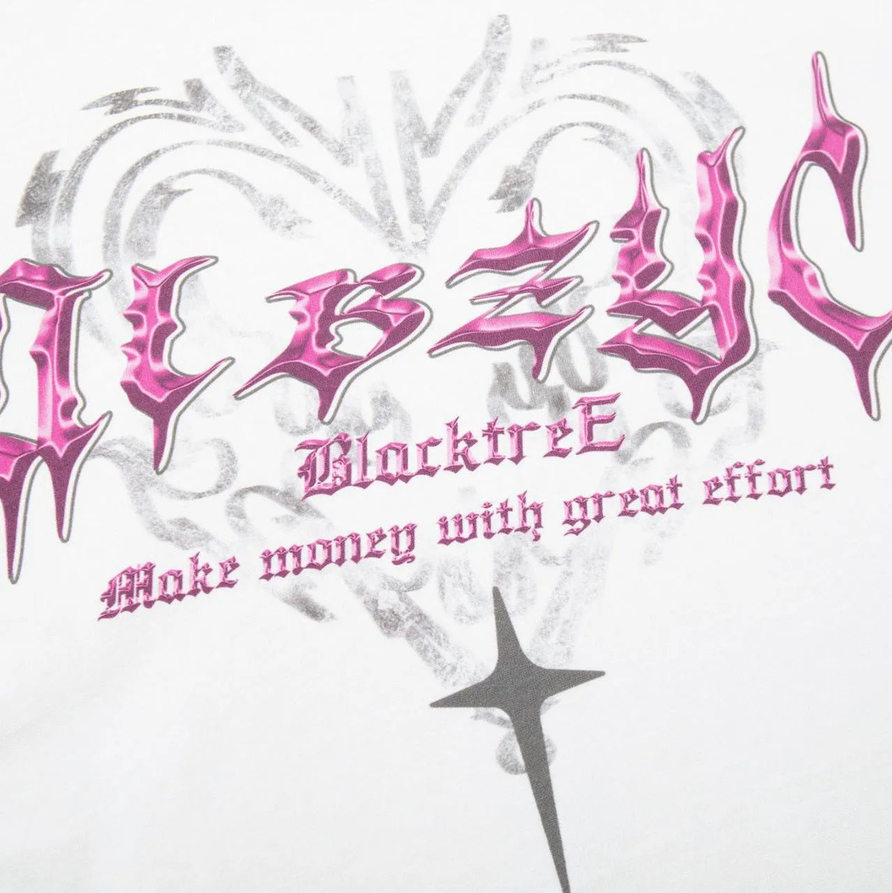 Men's cotton t-shirt with retro print in loose fit design on black background