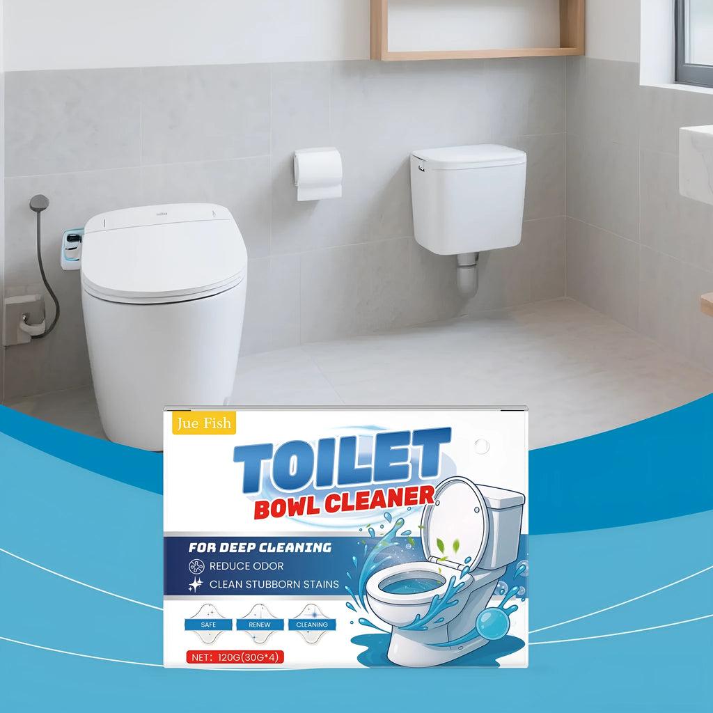 Toilet cleaning powder pack with four 30g sachets for urine stain and odour removal