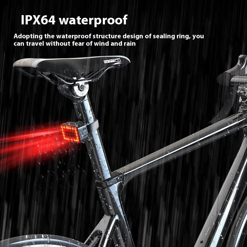 Cycling radar taillight with millimeter wave technology and double bracket mounting system