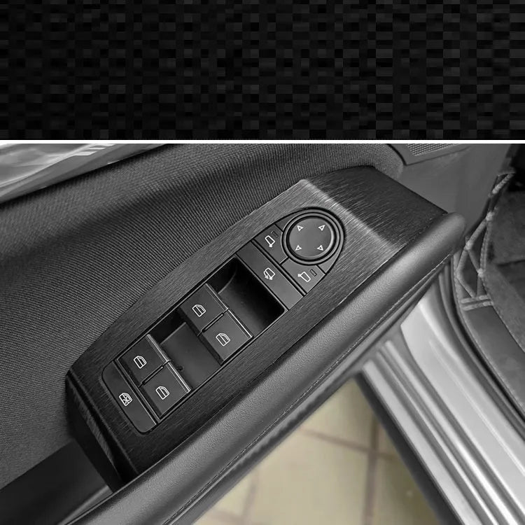 Unksera car interior sticker kit with pre-cut pieces for dashboard, centre console, and gear handle