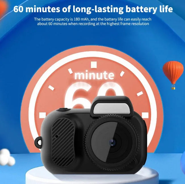 Black Y3000 HD outdoor sports camera with LCD screen on a plain background