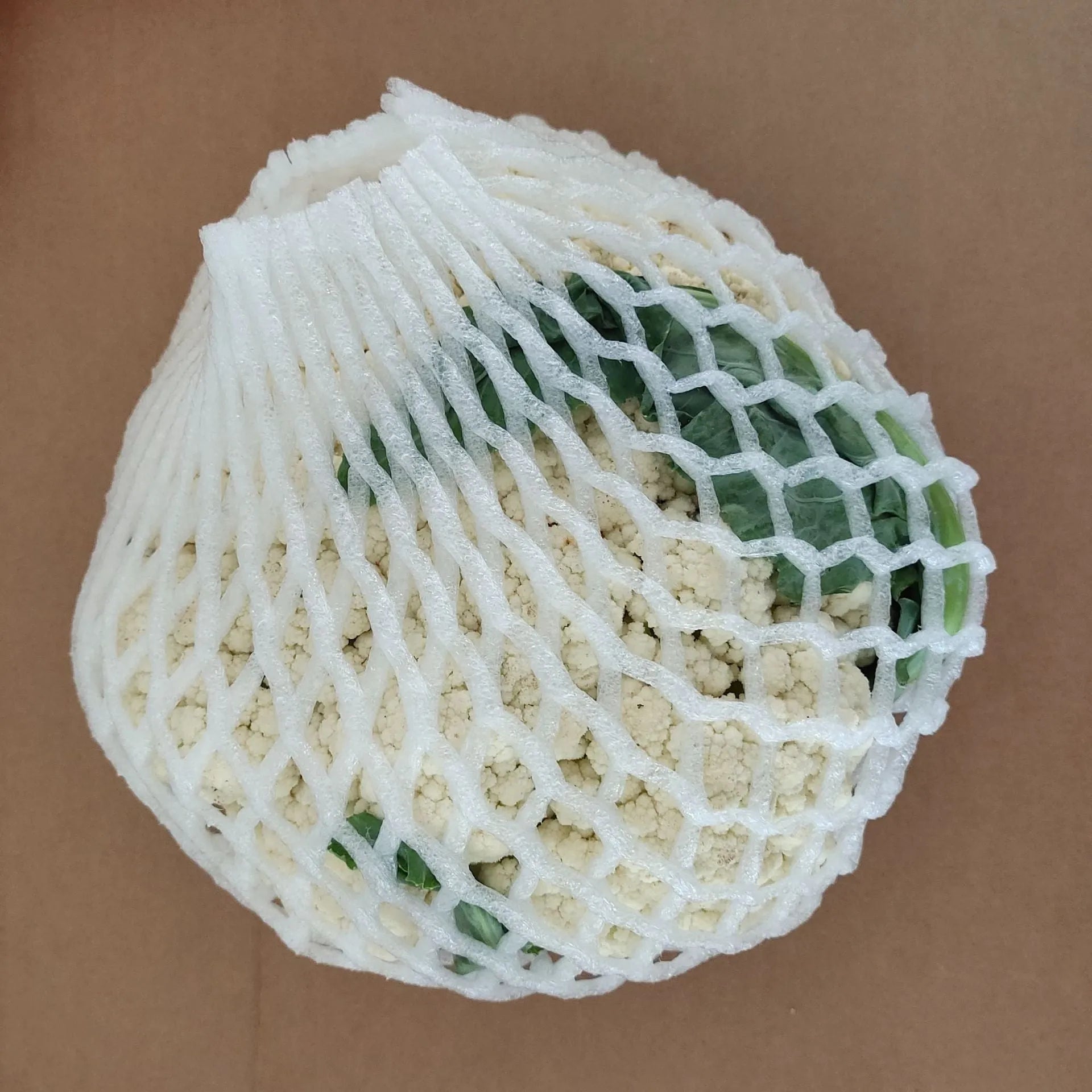 White foam mesh net cover for fruit protection and shockproof packaging