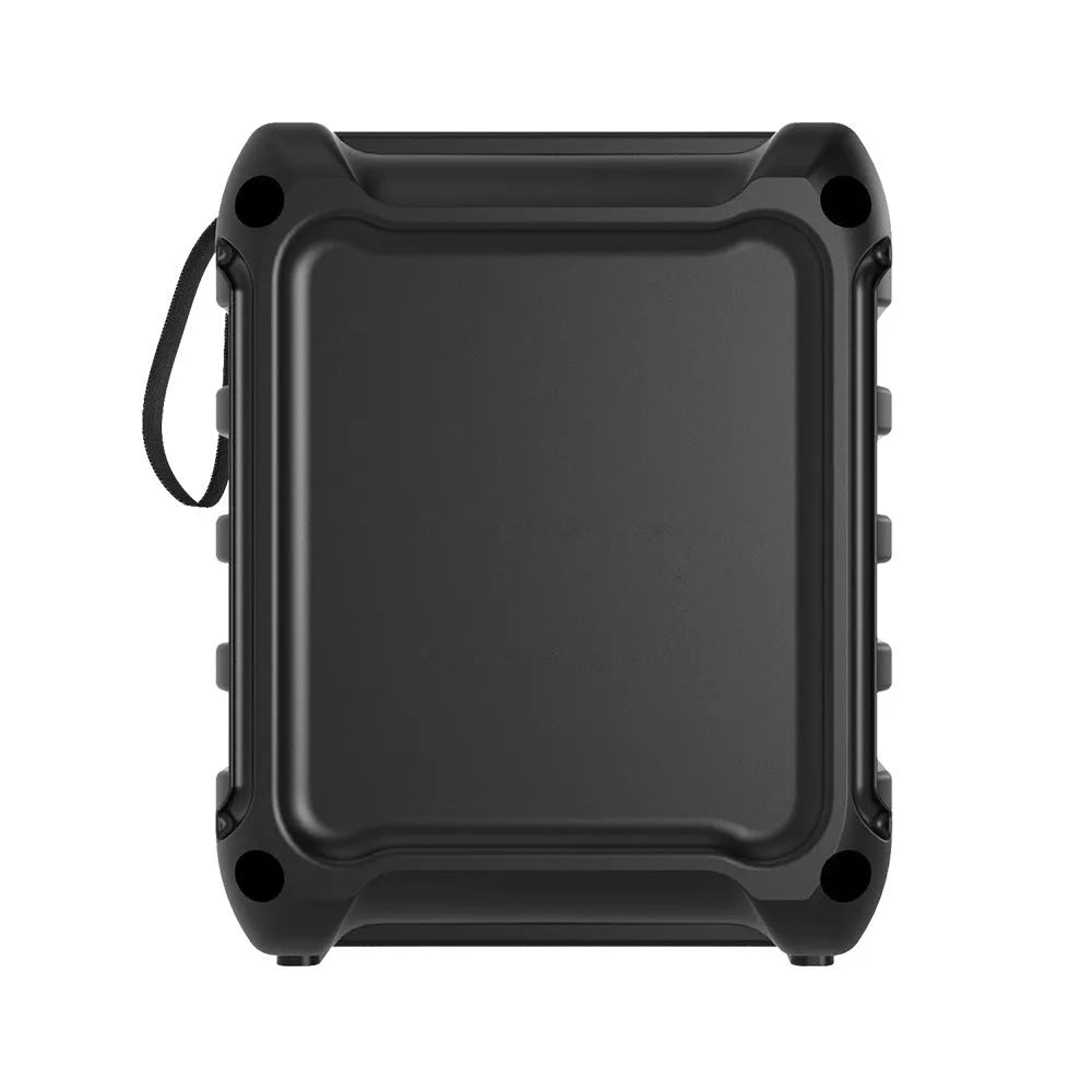 Compact portable Bluetooth speaker in colour 3107 with USB charging cable, showing dimensions of 110mm x 87mm x 137mm.