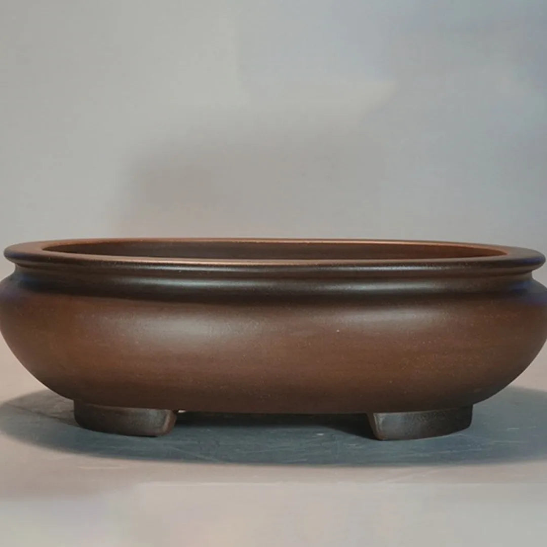 Handmade classical style purple sand flowerpot measuring 58cm for indoor desktop gardening