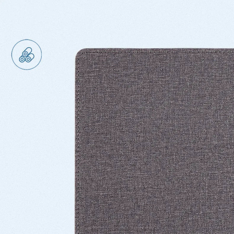 Wireless charging mouse pad with phone holder in multiple colours showing 320x260mm dimensions