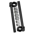 CNC separated motorcycle handlebar in aluminium alloy, universal fit, shown as a pair for motorcycle modification.