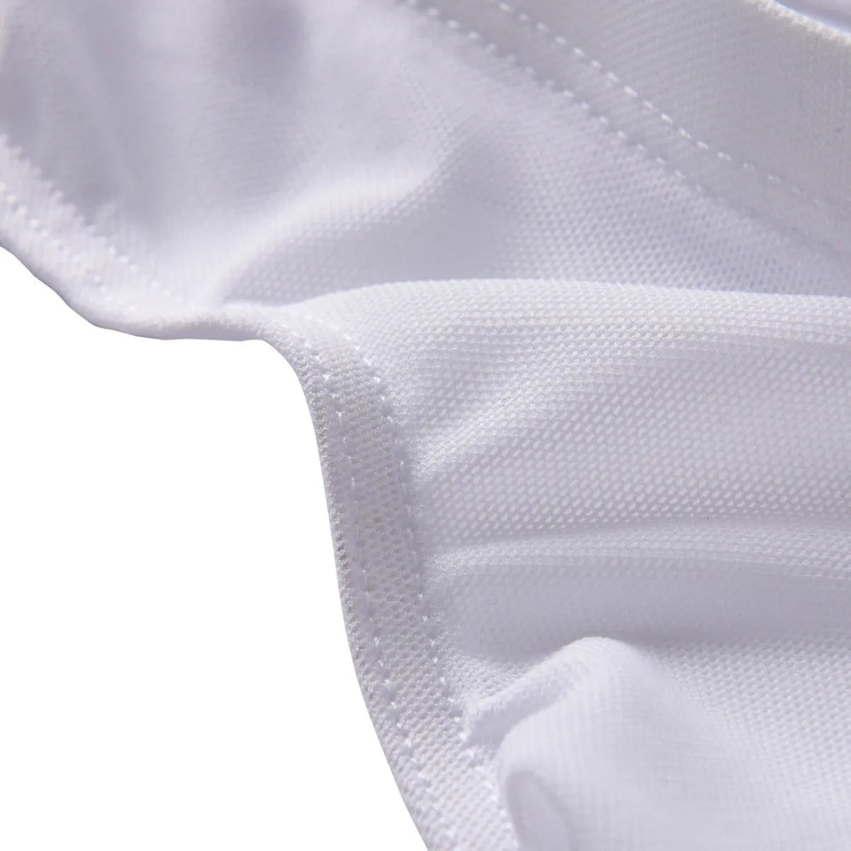 Men's black triangle briefs with low-waist design and quick-drying nylon fabric