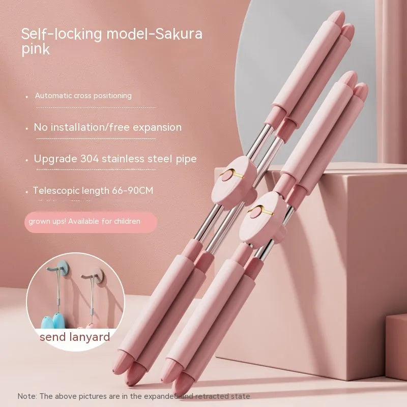 Children's adjustable open back fitness stick for body shaping with TPE and PP construction