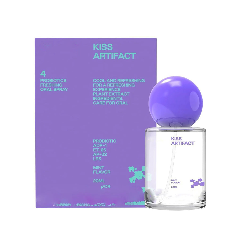20ml portable probiotics oral spray bottle with white pump dispenser