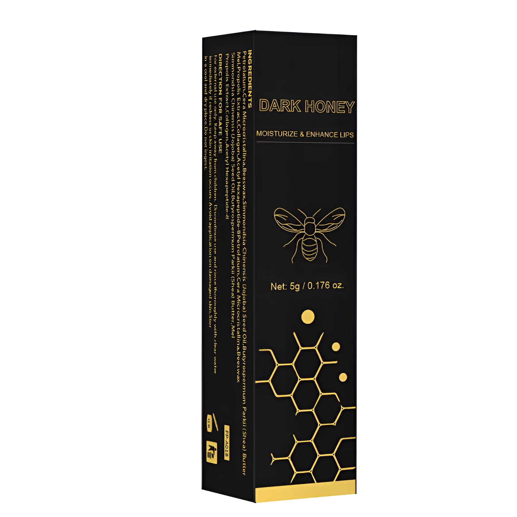 Dark Honey matte finish lipstick in 5g bullet packaging for universal skin types