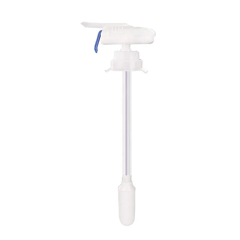 Electric pumping water device with silicone straws and blue press handle for milk and juice dispensing