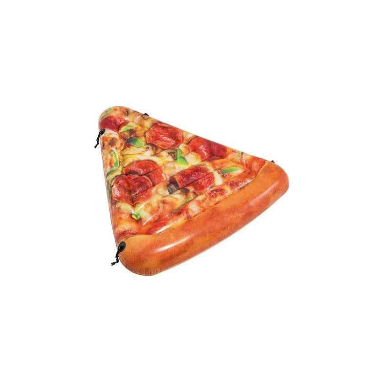 Large inflatable pizza-shaped surfboard recliner for water floating