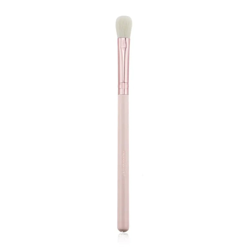 26 pink makeup brushes with wooden handles in PU storage case