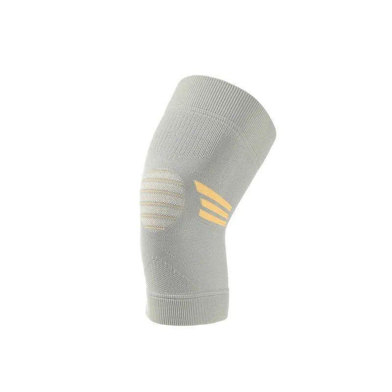 Pair of knitted polyester sports knee pads for aerobics and basketball.