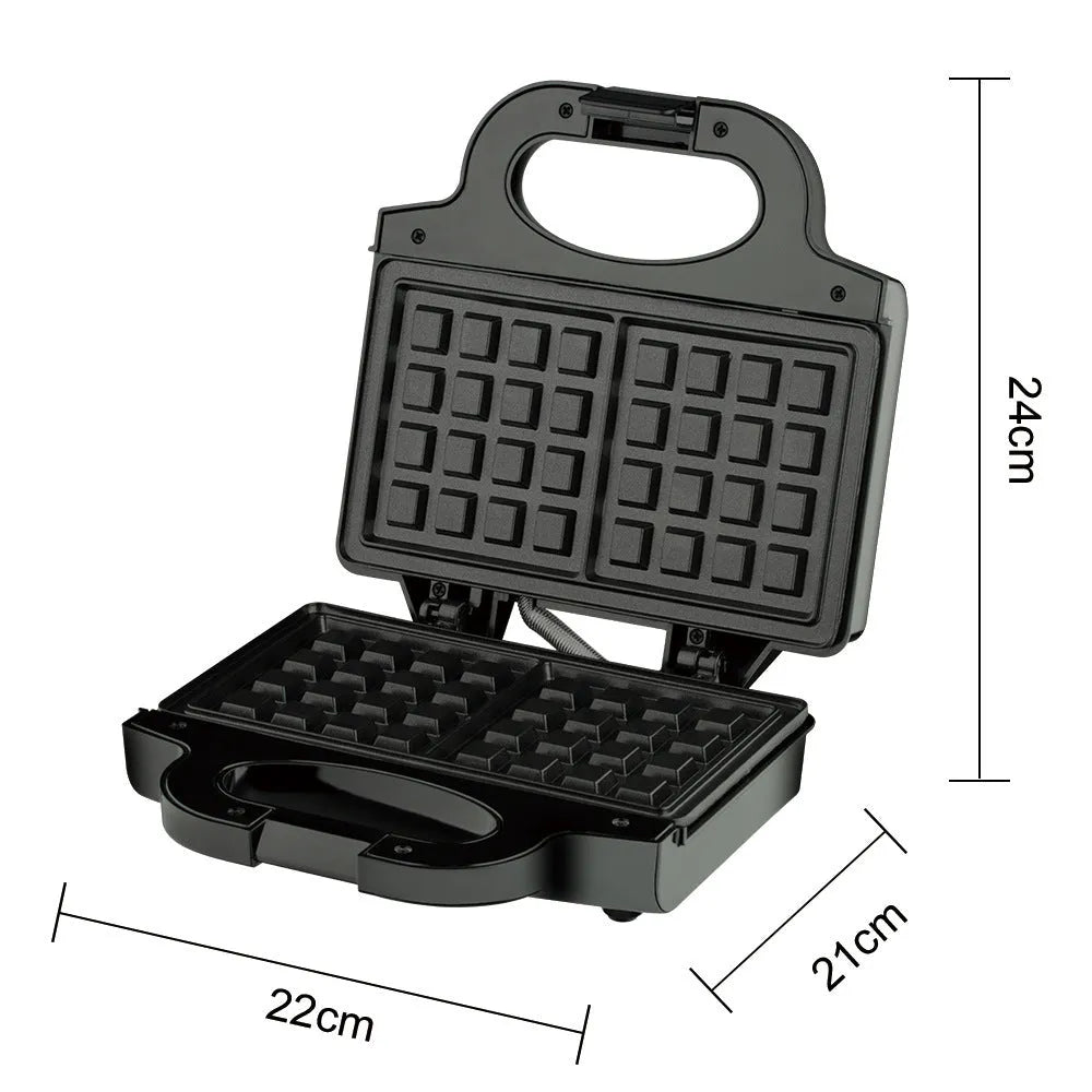 Double side heating sandwich machine 850W in R.585T colour, 25.4 x 11.4 x 25.5cm breakfast maker for toasted bread.