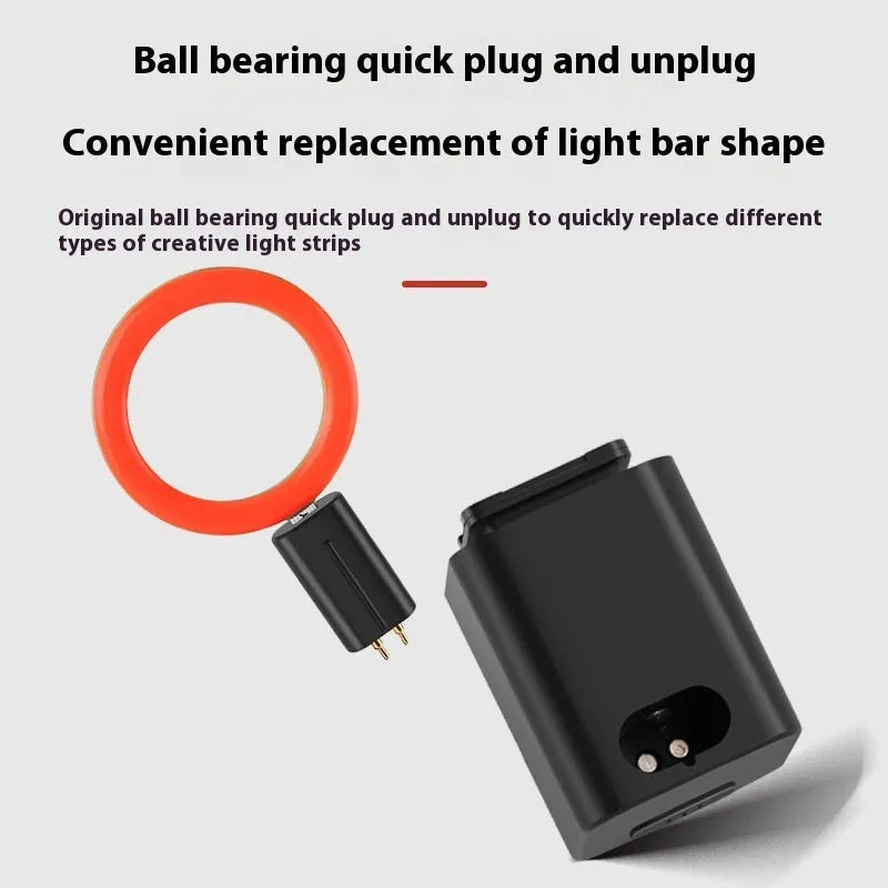 Bicycle taillight with running water LED light pattern mounted on bike seat tube for night riding safety