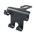Black ABS car multifunction hook bracket with integrated mobile phone holder for rear seat storage