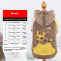 Cotton pet sweatshirt for dogs and cats in brown, green, and pink colours