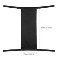 Black cylindrical wheelchair pannier bag for oxygen cylinders made from 600D Oxford cloth
