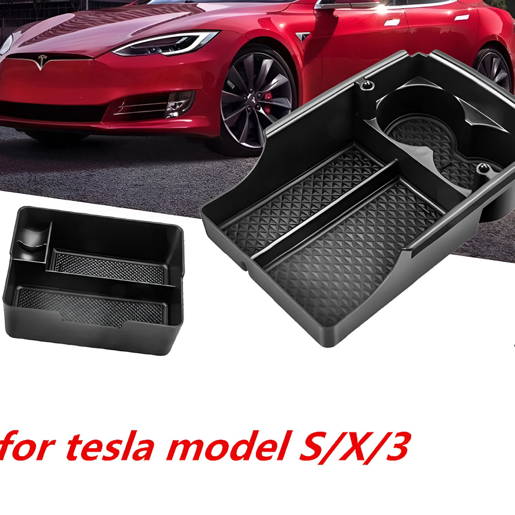 Tesla centre console storage box organiser tray for Model 3 and Model X/S vehicles