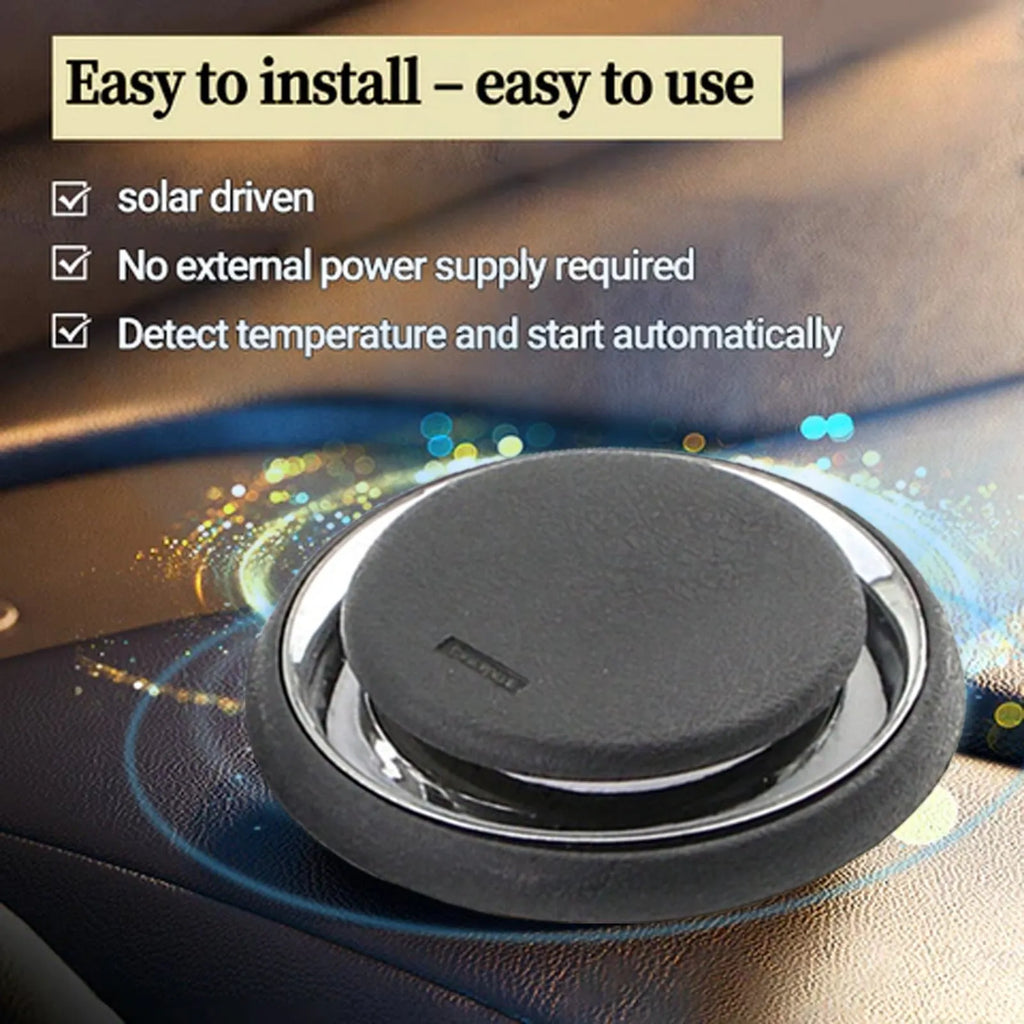 Compact black portable car de-icer snow melter tool for windscreens.