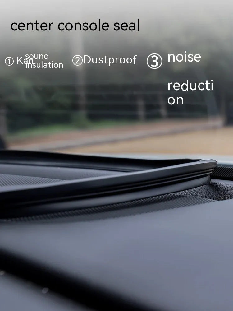 Outlander dashboard soundproof seal strip showing silicone construction and six card slots