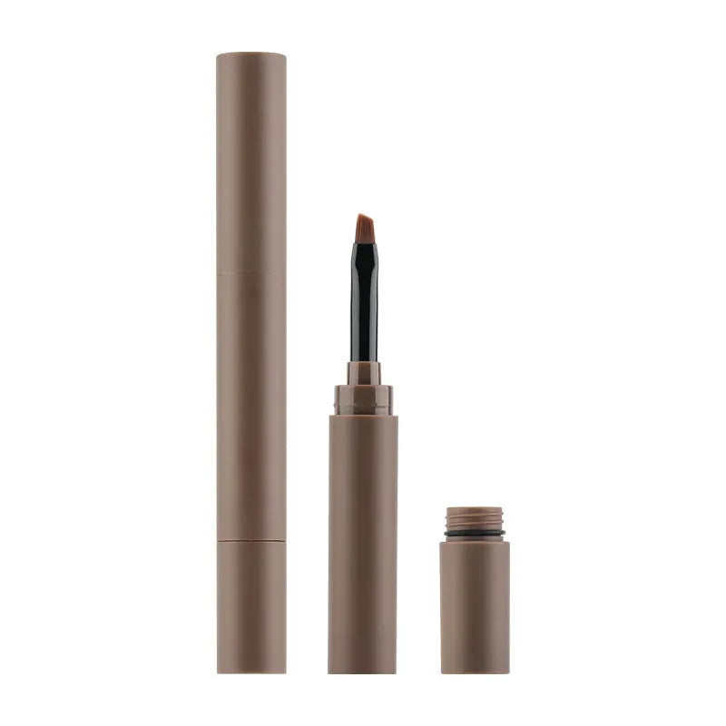 Double-headed eyebrow cream cosmetic in choice of five colours for brow shaping.