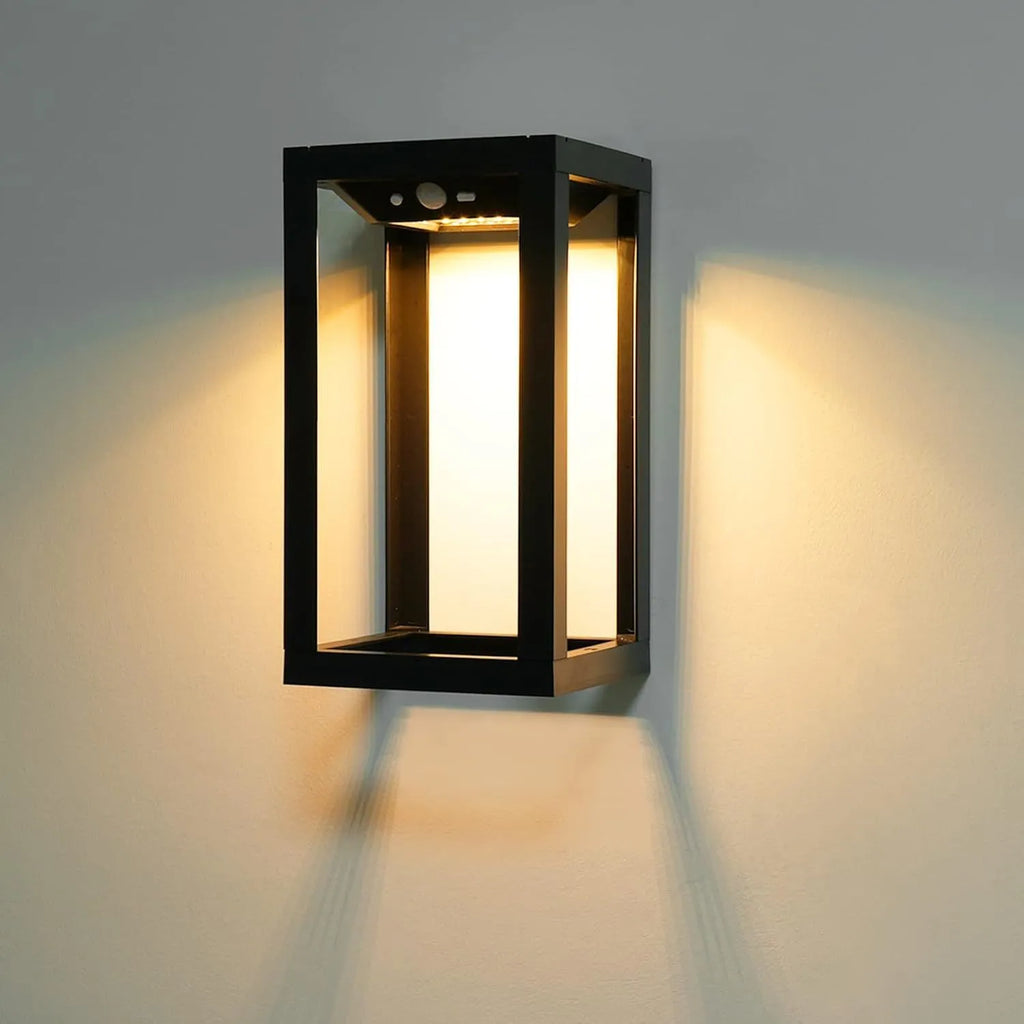 Modern Chinese outdoor solar wall lamp with IP65 waterproof rating for garden use
