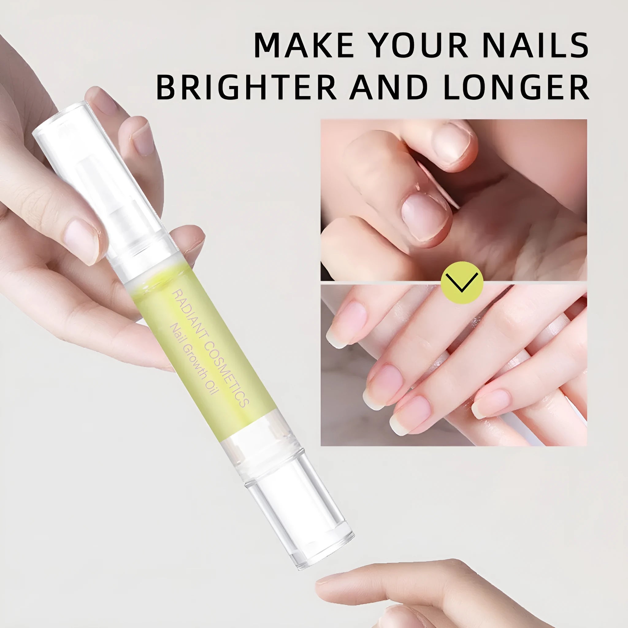 3ml nail growth treatment oil bottle for cuticle moisturising and nail strengthening
