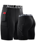 Men's black breathable milk silk running shorts with stretch fabric for summer sports