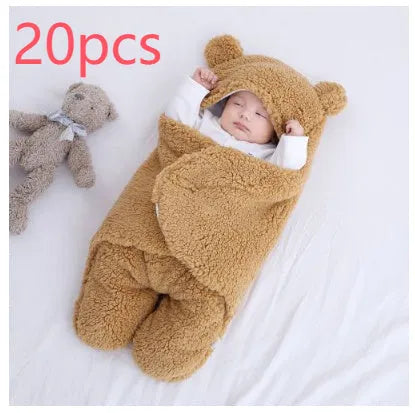 Quilted baby sleeping bag wrapper in cotton blend fabric available in multiple colours and sizes