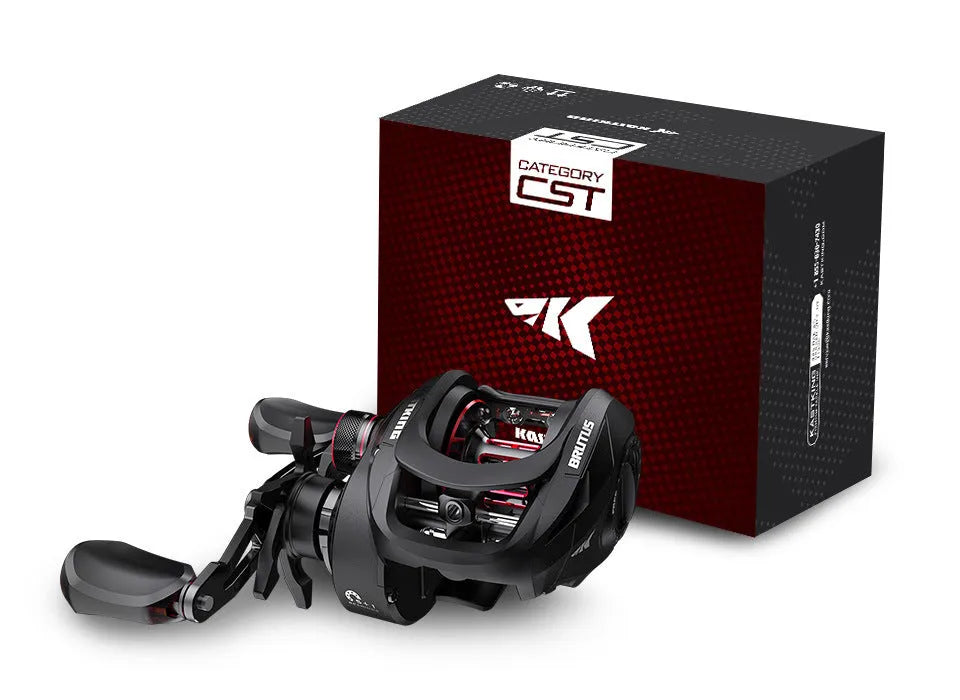 Drip Wheel fishing reel with rocking wheel line mechanism showing left and right hand configuration options