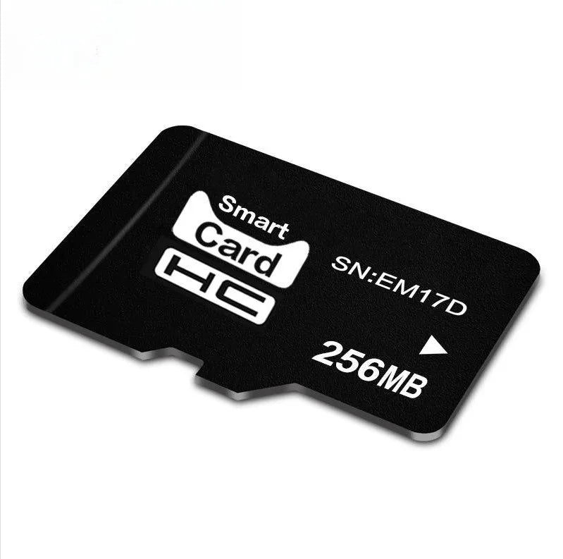 256MB MicroSD memory card measuring 11x15mm for portable music players and cameras