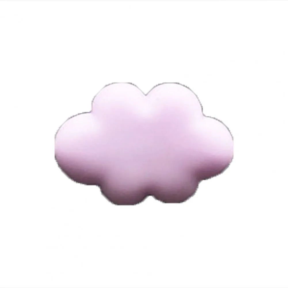 Resin car fragrance clip with Baiyun cartoon cloud design mounted on car air vent