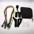 Multi-functional door sports 11-piece combination pulling rope set with ABS construction and hook options.