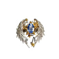 Adjustable geometric alloy ring with open mouth design in fashion OL style