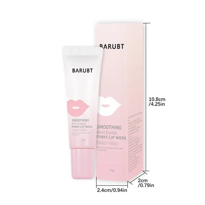 Lip balm tube with brightening and moisturising properties addressing melanin precipitation