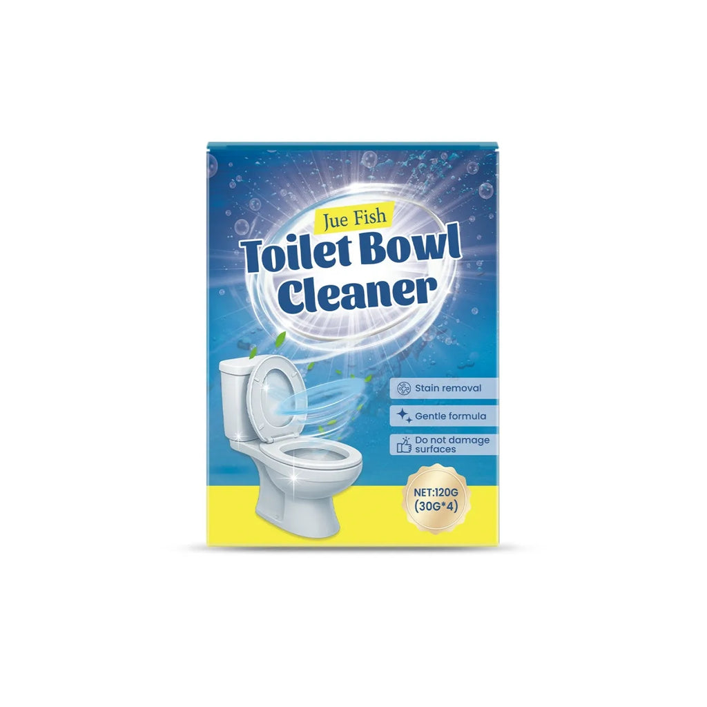 Toilet cleaning powder in four individual 30g sachets, 120g total.