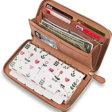 RFID blocking anti-theft card holder wallet with zip closure in seven colour options